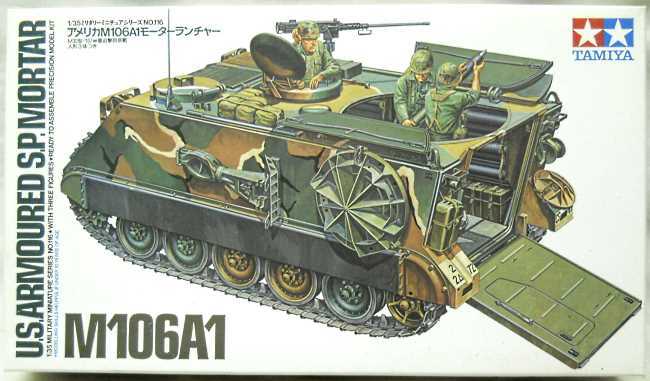 Tamiya 1/35 M106A1 US Armoured S.P. Mortar, 3616 plastic model kit